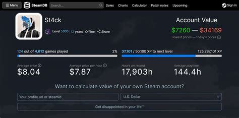 steam db calculator